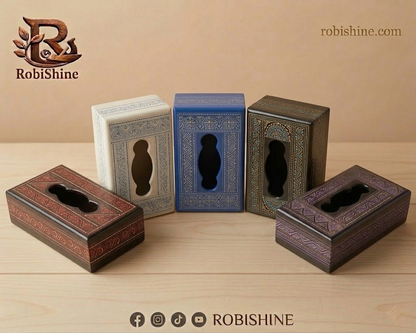Ornate Decorative Tissue Box Holder – Wooden Tissue Cover