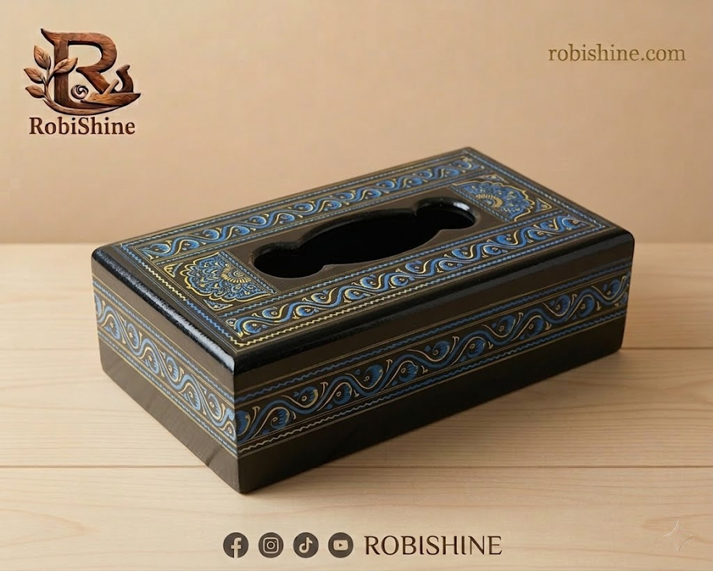 Ornate Decorative Tissue Box Holder – Wooden Tissue Cover