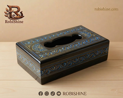 Ornate Decorative Tissue Box Holder – Wooden Tissue Cover