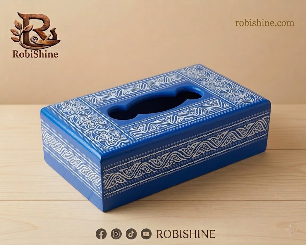 Ornate Decorative Tissue Box Holder – Wooden Tissue Cover